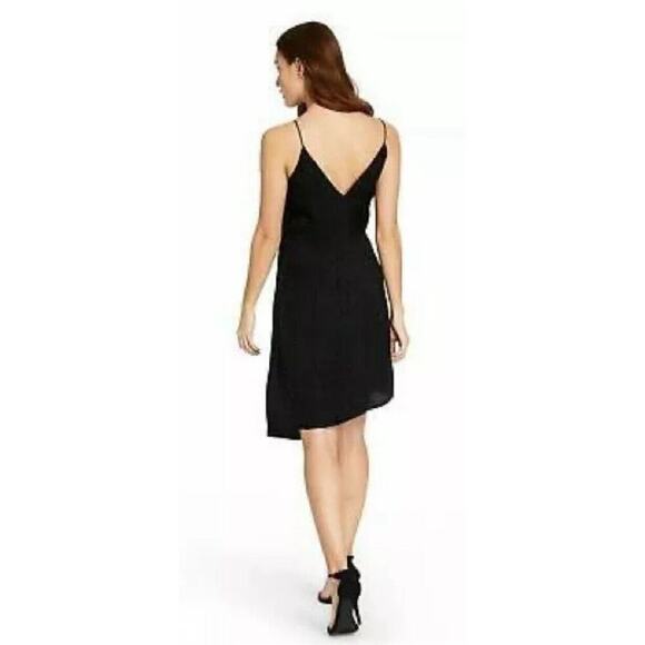 Cushnie X Target Dress womens Size 8 Wrap satin leopard print Black slip Party - Picture 4 of 13